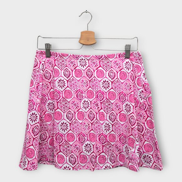 NWOT IBKUL Golf Women's Skort Print (Pink/White) - Small - Picture 1 of 2